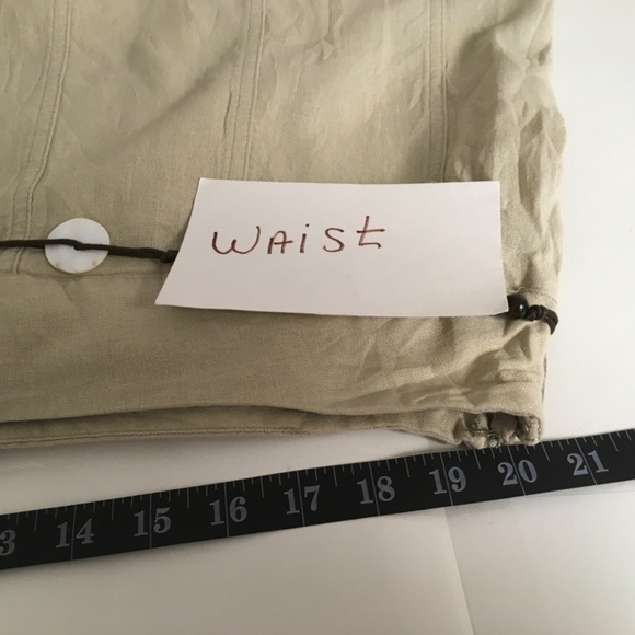 Dress Barn  linen skirt SZ 18 godet tan office casual office beachy - Picture 6 of 10